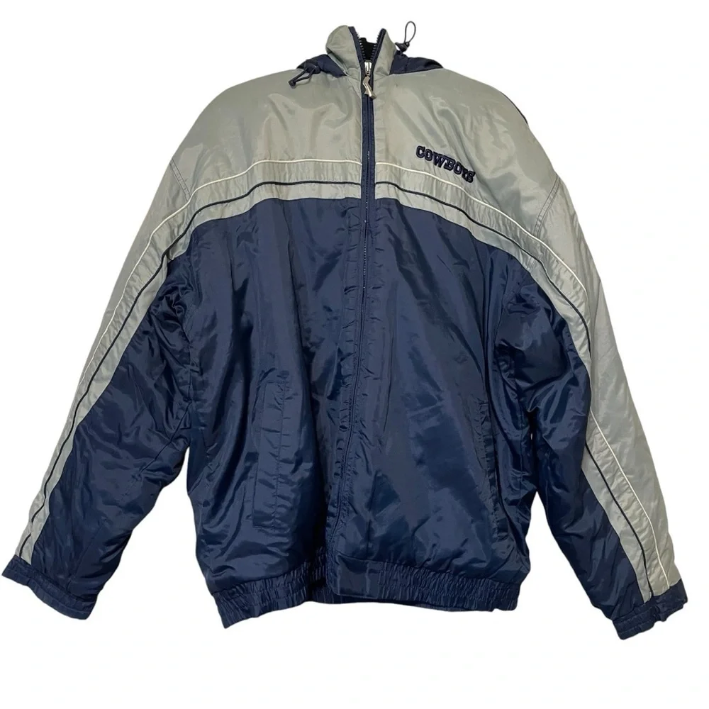VTG 90s Spotlight Dallas Cowboys Hooded Jacket